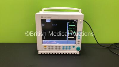 Datex-Ohmeda Compact Anaesthesia Monitor with E-PRESTN Multiparameter Module with SPO2, NIBP, T1-T2, P1-P2 and ECG Options (Powers Up) *6497848 / 6495497*