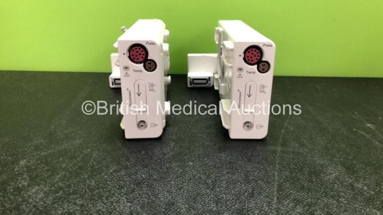 2 x Philips M3015A Microstream CO2 Modules *Mfd 05-2018 (refurbished), 07-2018 (refurbished)* *SN DE43534869, DE13857232* *C*