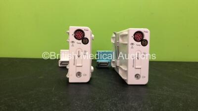 2 x Philips M3015A Opt: C06 Microstream CO2 Modules *Mfd 08-2009, 08-2009* *DE43542275, DE43542279* *C*