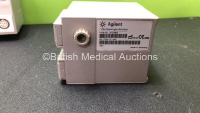 Mixed Lot Including 6 x Philips M1020A SpO2 Modules, 7 x Philips M1002B ECG/RESP Modules and 1 x Agilent M1008B NBP Module - 7