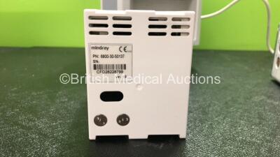 Mindray BeneView T8 Patient Monitor with 1 x Mindray BeneView T1 Patient Monitor Including ECG, SpO2, MP1, IBP, T1, T2 and NIBP Options, 1 x Mindray CO2 Module (Powers Up with Missing Cover-See Photo) *Mfd 09-2012* *SN FB28000954, CFD28228799, CF29112759* - 8