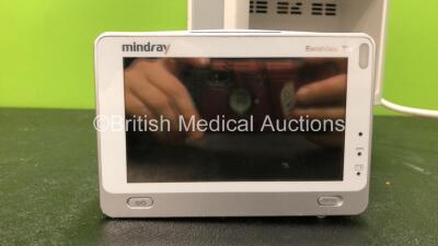 Mindray BeneView T8 Patient Monitor with 1 x Mindray BeneView T1 Patient Monitor Including ECG, SpO2, MP1, IBP, T1, T2 and NIBP Options, 1 x Mindray CO2 Module (Powers Up) *Mfd 09-2012* *SN CFD27228274, FB28000966, CF29112751* - 3