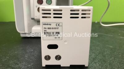 Mindray BeneView T8 Patient Monitor with 1 x Mindray BeneView T1 Patient Monitor Including ECG, SpO2, MP1, IBP, T1, T2 and NIBP Options, 1 x Mindray CO2 Module (Powers Up) *Mfd 09-2012* *SN CF29112750, CFD28228748, FB28000959* - 7