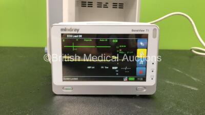 Mindray BeneView T8 Patient Monitor with 1 x Mindray BeneView T1 Patient Monitor Including ECG, SpO2, MP1, IBP, T1, T2 and NIBP Options, 1 x Mindray CO2 Module (Powers Up) *Mfd 09-2012* *SN CF29112752, CFD78320519, FB28000950* - 3