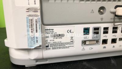 Mindray BeneView T8 Patient Monitor with 1 x Mindray BeneView T1 Patient Monitor Including ECG, SpO2, MP1, IBP, T1, T2 and NIBP Options, 1 x Mindray CO2 Module (Powers Up) *Mfd 09-2012* *SN CF29112752, CFD78320519, FB28000950* - 7