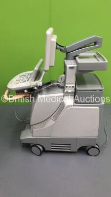 Philips iE33 Flat Screen Ultrasound Scanner on F.1 Cart *S/N 02XKLX* ** Mfd 08/2004** Software Version 6.3.6.343 with 1 x Transducer / Probe (S5-1) and Sony UP-D897 Digital Graphic Printer (Powers Up) **IR075** - 15