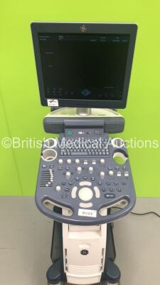 GE Voluson P8 Flat Screen Ultrasound Ref 5589191 *S/N 320475SU7* **Mfd 03/2016** Software Version with Sony UP-D898MD (Powers Up - Rear Push Handle Loose) ***IR054*** - 2