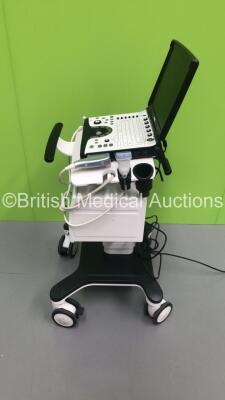 GE Logiq e Portable Ultrasound Scanner Ref 5419804 BT 12 *S/N 234921WX5* **Mfd 04/2012** Software Version R7.0.3 with 2 x Transducers / Probes (L8-18i-RS Ref 5393197 *Mfd 12/2011* and 12L-RS Ref 5141337 *Mfd 04/2012* on GE Cart (Powers Up) ***IR044*** - 14