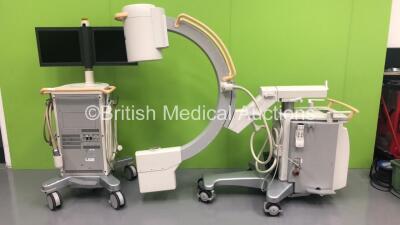 Philips BV Endura Mobile X-Ray C-Arm *S/N 10300547 * **Mfd 12/2010** with Dual Flat Screen Image Intensifier (HDD REMOVED)