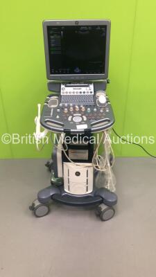 GE Voluson S8 Flat Screen Ultrasound Scanner Ref 5451540 *S/N 234447SU1* **Mfd 10/2013** Software Version 12.0.0 with 3 x Transducers / Probes (E8C-RE Ref 5318734 *Mfd 11/2013* / RAB 4-8-RS Ref H45021L *Mfd 08/2019* and C1-5-RS Ref 5384874 *Mfd 08/2013*)