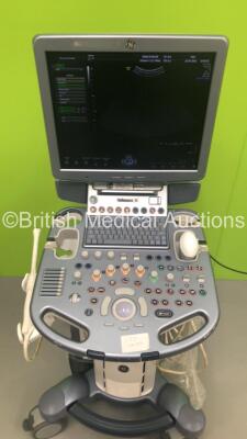 GE Voluson S8 Flat Screen Ultrasound Scanner Ref 5451540 *S/N 234447SU1* **Mfd 10/2013** Software Version 12.0.0 with 3 x Transducers / Probes (E8C-RE Ref 5318734 *Mfd 11/2013* / RAB 4-8-RS Ref H45021L *Mfd 08/2019* and C1-5-RS Ref 5384874 *Mfd 08/2013*) - 3