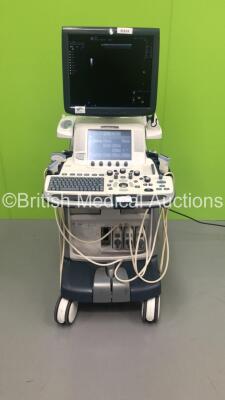 GE Logiq E9 Flat Screen Ultrasound Scanner Model 5205000-4 *S/N 105854US4* **Mfd 06/2011** Software Version R3.1.2 with 3 x Transducers / Probes (C1-5-D Ref 5261135 *Mfd 09/2016* / ML6-15-D Ref 5199103 *Mfd 06/2012* and 9L-D Ref 5194432 *Mfd 07/2014*) an