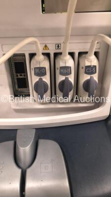 GE Logiq E9 Flat Screen Ultrasound Scanner Model 5205000-4 *S/N 105854US4* **Mfd 06/2011** Software Version R3.1.2 with 3 x Transducers / Probes (C1-5-D Ref 5261135 *Mfd 09/2016* / ML6-15-D Ref 5199103 *Mfd 06/2012* and 9L-D Ref 5194432 *Mfd 07/2014*) an - 14