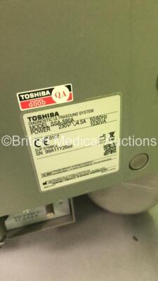 Toshiba Nemio MX SSA-590A Ultrasound Scanner *S/N 99A11Y2699* **Mfd 11/2011** with 1 x Transducer / Probe (PVM-375AT) and Sony UP- D897 Digital Graphic Printer (Powers Up) ***IR037*** - 14