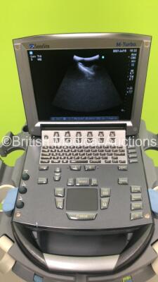 SonoSite M-Turbo Portable Ultrasound Scanner Ref P08189-75 *S/N WG01CD* **Mfd 05/2011** Boot Version 51.80.109.015 ARM 51.80.109.015 Version with 1 x Transducer / Probe (C60x/5-2 MHz Ref P07680-21 *Mfd 03/2011*) on SonoSite Stand (Powers Up) - 6