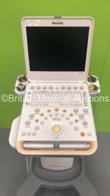 Philips CX50 Diagnostic Ultrasound Scanner *S/N SG81500107* **Mfd 2015** SVC HW C.0 with 1 x Transducer / Probe (S5-1) on Philips CX Cart (HDD REMOVED) - 2