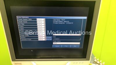 Toshiba Aplio XG SSA-790A Flat Screen Ultrasound Scanner *S/N 99K1126215* **Mfd 02/2011** with 3 x Transducers / Probes (PLT-1204AT *Mfd 05/2016* / PVT-375BT *Mfd 06/2020* and PVT-661VT *Mfd 02/2011*) (Powers Up) **IR074** - 15