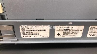 SonoSite M-Turbo Portable Ultrasound Scanner *Mfd - 01/2014* Boot Version - 51.80.110.011 ARM Version - 51.80.111.016 with 1 x C60x/5-2 MHz Transducer / Probe *Mfd - 05/2012*, M-Series Mini Dock *Mfd - 12/2011* and Power Supply (Powers Up, Requires a Log - 8