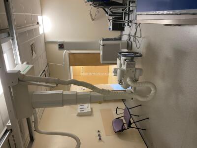 GE Definium 6000 Chest Bucky Room *Mfd - 2009, Installed - 2010*Including Mobile Patient Table, Wall Stand, OTC + 2019 MX100 Tube, 2014 Collimator, Ceiling Rails, Console, System Cabinet, The System is Complete and was Professionally De-Installed from a W - 3