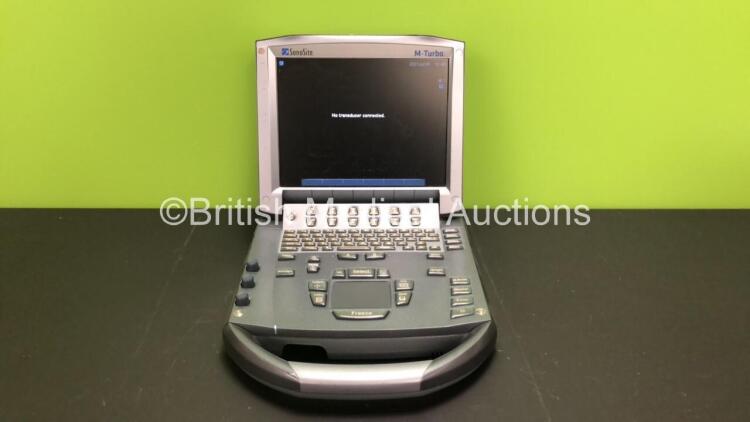 SonoSite M-Turbo Portable Ultrasound Scanner *Mfd - 01/2010* Boot Version - 51.80.103.014 ARM Version - 51.80.110.011 (Powers Up) *03HML3*
