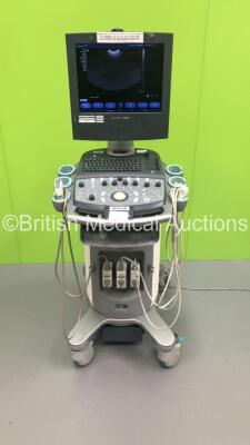 Siemens Acuson X300 Premium Edition Model 10348531 *S/N 313056* **Mfd 03/2008* with 5 x Transducers / Probes (P8-4, VF13-5, CH5-2 / C8-5 and P5-1) (Powers Up) **IR072**