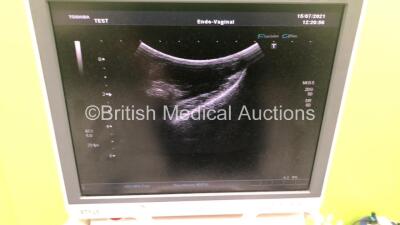 Toshiba Aplio XG SSA-790A Flat Screen Ultrasound Scanner *S/N 99G0964756* **Mfd 06/2009* with 2 x Transducers / Probes (PVT-661VT *Mfd 04/2011* and PVT-375BT *Mfd 03/2010*) and Sony UP-D897 Digital Graphic Printer (Powers Up) **IR078** - 5