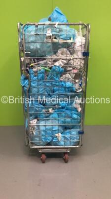 Cage of Mixed Consumables Including Intersurgical Nasal Cannulas, Burn Soothe Gels and Hospicrepe Cotton Crepe Bandages (Cage Not Included - Out of Date)