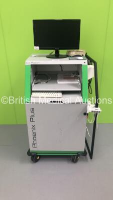 Albyn Medical Phoenix Plus Trolley with Monitor and Accessories (HDD REMOVED)