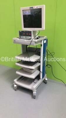 Karl Storz Stack Trolley with Storz Monitor and Storz 264305 20 SCB Electronic Endoflator (Powers Up) - 4