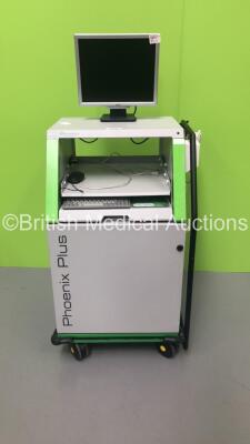 Albyn Medical Phoenix Plus Trolley with Monitor and Accessories (HDD REMOVED) ***IR070***