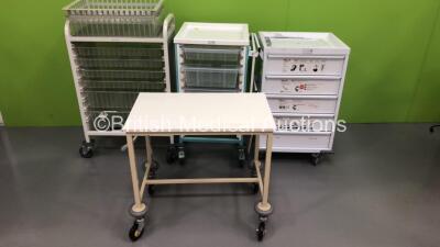 1 x Bristol Maid Crash Trolley, 1 x Bristol Maid Trolley, and 2 x Trolleys