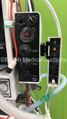 Blease Frontline Genius Anaesthesia Machine with Blease 2200 Ventilator, Blease Alarm and Hoses - 3