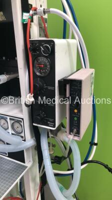 Blease Frontline Genius Anaesthesia Machine with Blease 2200 Ventilator, Blease Alarm and Hoses - 2