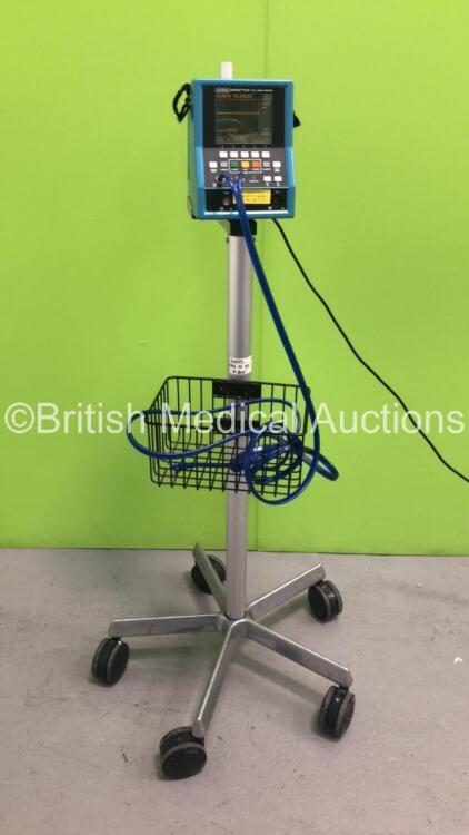 Critikon Dinamap Plus Vital Signs Monitor on Stand with BP Hose (Powers Up) *S/N L5959*