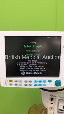 Datex-Ohmeda Aisys Anaesthesia Machine Software Version 6.10 with Datex-Ohmeda Anaesthesia Monitor, Datex-Ohmeda Module Rack with E-CAiOV Gas Module with Spirometry Option, D-Fend Water Trap, E-PRESTN Multiparameter Module with SPO2, T1-T2, P1-P2, NIBP an - 2