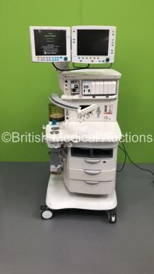 Datex-Ohmeda Aisys Anaesthesia Machine with Datex-Ohmeda Anaesthesia Monitor, Datex-Ohmeda Module Rack with E-CAiOV Gas Module with Spirometry Option, D-Fend Water Trap, E-PRESTN Multiparameter Module with SPO2, T1-T2, P1-P2, NIBP and ECG Options, Bellows