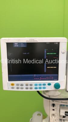 Datex-Ohmeda Aisys Anaesthesia Machine with Datex-Ohmeda Anaesthesia Monitor, Datex-Ohmeda Module Rack with E-CAiOV Gas Module with Spirometry Option, D-Fend Water Trap, E-PRESTN Multiparameter Module with SPO2, T1-T2, P1-P2, NIBP and ECG Options, Bellows - 2