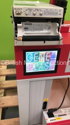 Gene Flash Syngene Bio Imaging Unit with Syngene GelVue Unit Model No GVM20, PUlnix TM-300 Camera Head and Sony UP-895MD Video Graphic Printer - Front Cover will Not Close (Powers Up) - 3