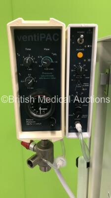 Datex-Ohmeda Aestiva/5 Induction Anaesthesia Machine with Smiths VentiPAC Ventilator and Alarm and Hoses - 3