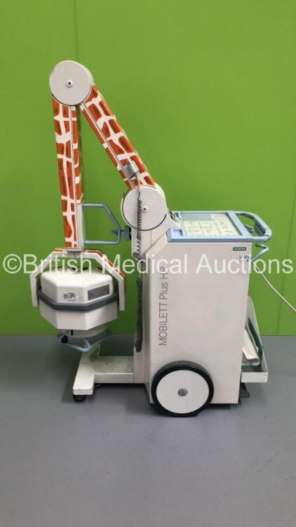 Siemens Mobilett Plus HP Mobile X-Ray Unit (Powers Up with Key) *S/N FS0179609*