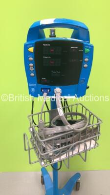 Dinamap ProCare Auscultatory Vital Signs Monitor on Stand with SPO2 Finger Sensors and BP Hose (Powers Up) - 2