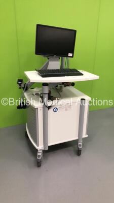 Carefusion Trolley with Jaeger MS-PFT Unit and Monitor (HDD REMOVED) - 2