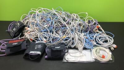 Job Lot of Various Drager Patient Monitor Leads