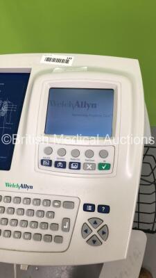 Welch Allyn CP200 ECG Machine on Stand with 1 x 10-Lead ECG Lead (Powers Up) * SN 20010137 * - 2