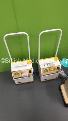 Mixed Lot Including 2 x SAM 12 Suction Units with 1 x Suction Cup,1 x Therapy Equipment Ltd Suction Unit and 1 x Welch Allyn Otoscope/Ophthalmoscope with 2 x Handpieces and 2 x Heads (All Power Up) * SN 0706-1696 / 1005-2343 / 070792 * - 2