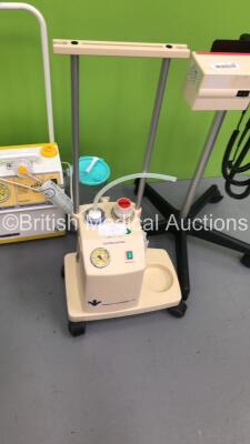 Mixed Lot Including 2 x SAM 12 Suction Units with 1 x Suction Cup,1 x Therapy Equipment Ltd Suction Unit and 1 x Welch Allyn Otoscope/Ophthalmoscope with 2 x Handpieces and 2 x Heads (All Power Up) * SN 0706-1696 / 1005-2343 / 070792 * - 3