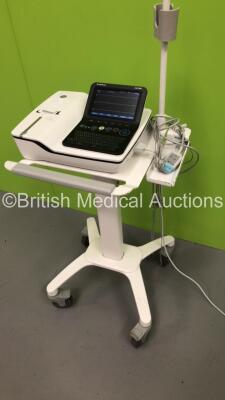 GE Healthcare MAC 2000 ECG Machine on Stand with 1 x 10-Lead ECG Lead (Powers Up) * SN SMT14532610PA * * Mfd 2014 * - 5