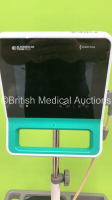 Verathon Bladderscan Prime Plus Bladder Scanner Ref 0570-0394 on Stand with 1 x Probe (Unable to Test Due to No Power Supply) * SN C1510000 * * Mfd 2019 * - 2