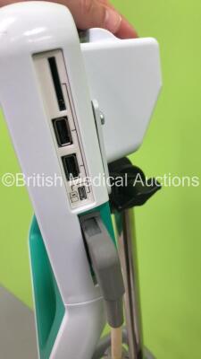 Verathon Bladderscan Prime Plus Bladder Scanner Ref 0570-0394 on Stand with 1 x Probe (Unable to Test Due to No Power Supply) * SN C1510000 * * Mfd 2019 * - 4