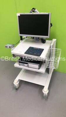 Micromed System on Trolley with Monitor,CPU and Matrix Acquisition System,Headphones and Energy Integrated Stimulator (Hard Drive Removed) - 2